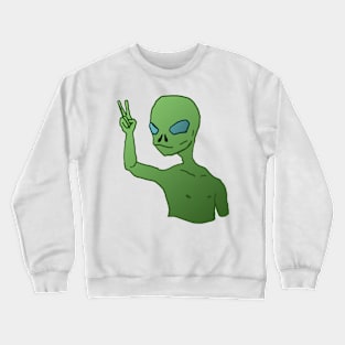 Peace with aliens Crewneck Sweatshirt